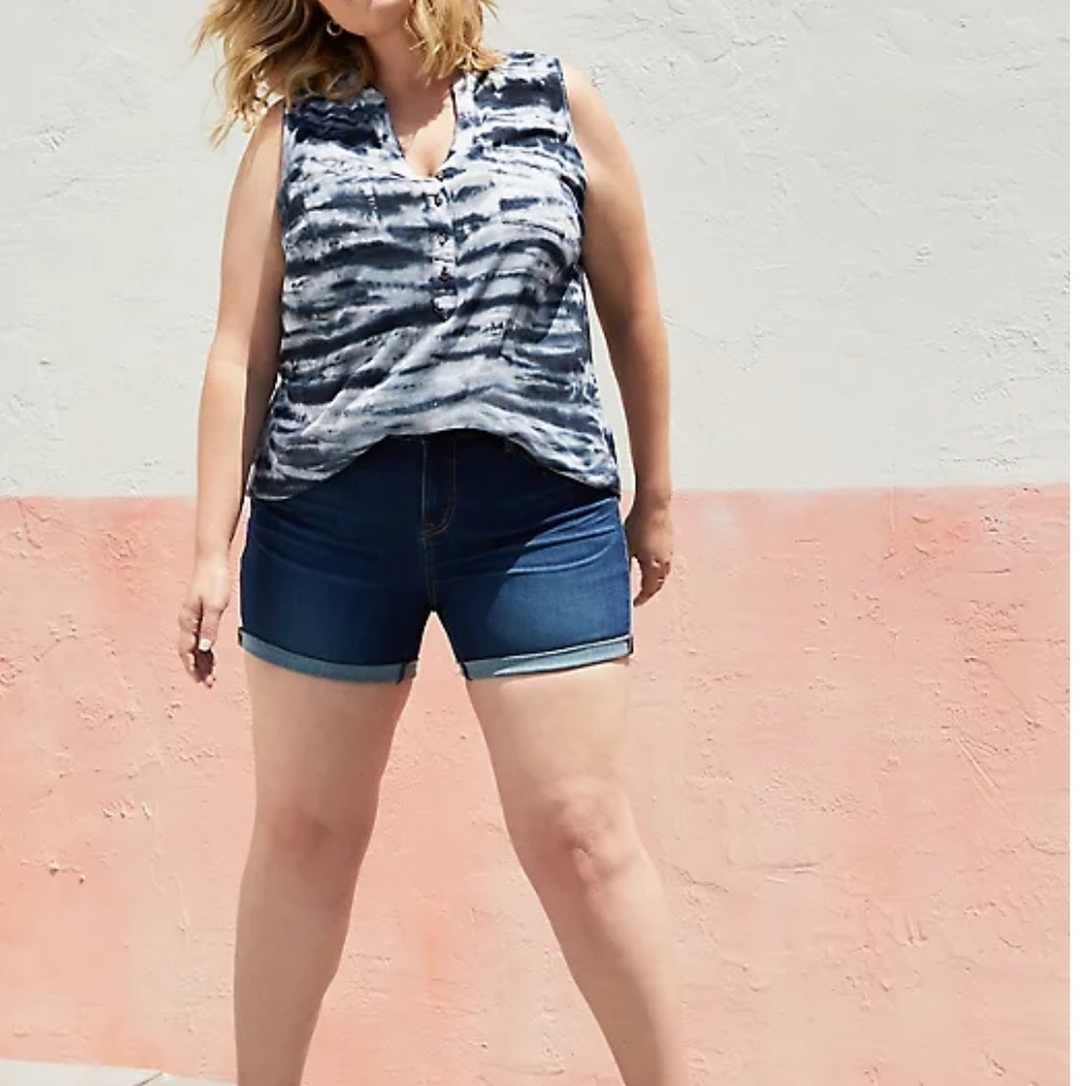 Tie-Dye Rayon Pullover Tank
